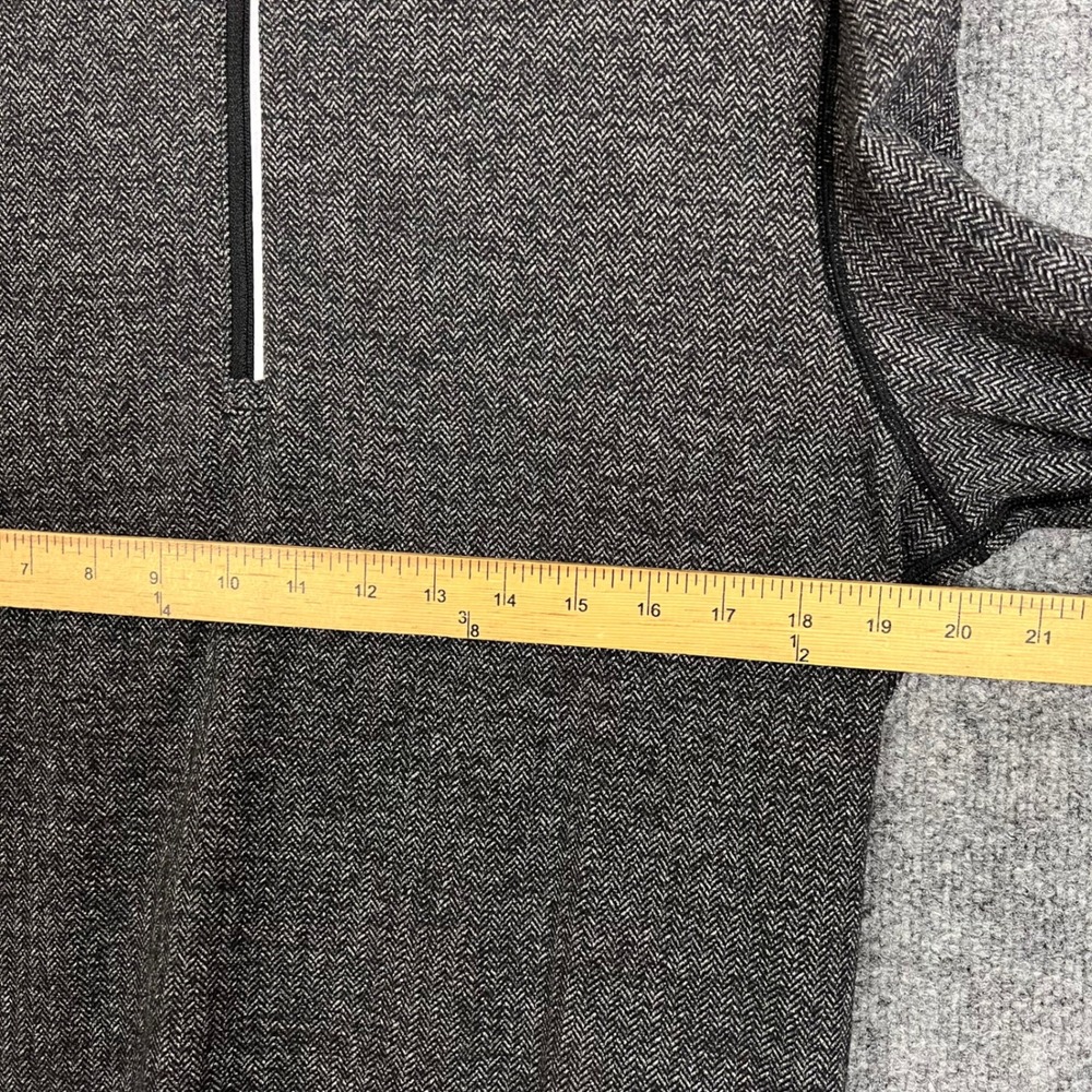 Lululemon 1/4 Zip Pullover Mens L Gray Excellent  Colorblock Athletic - Picture 5 of 9
